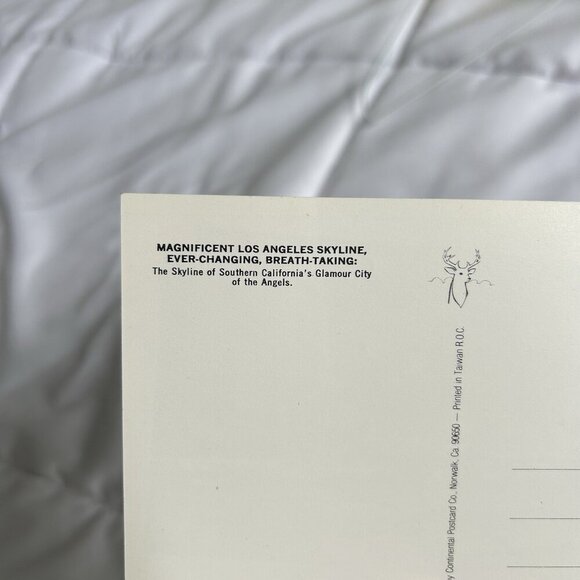 Vintage 80s Postcard 4x6 Skyline Los Angeles CA Buildings - Picture 4 of 4